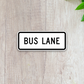 Bus lane United States Road Sign Sticker