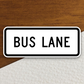 Bus lane United States Road Sign Sticker