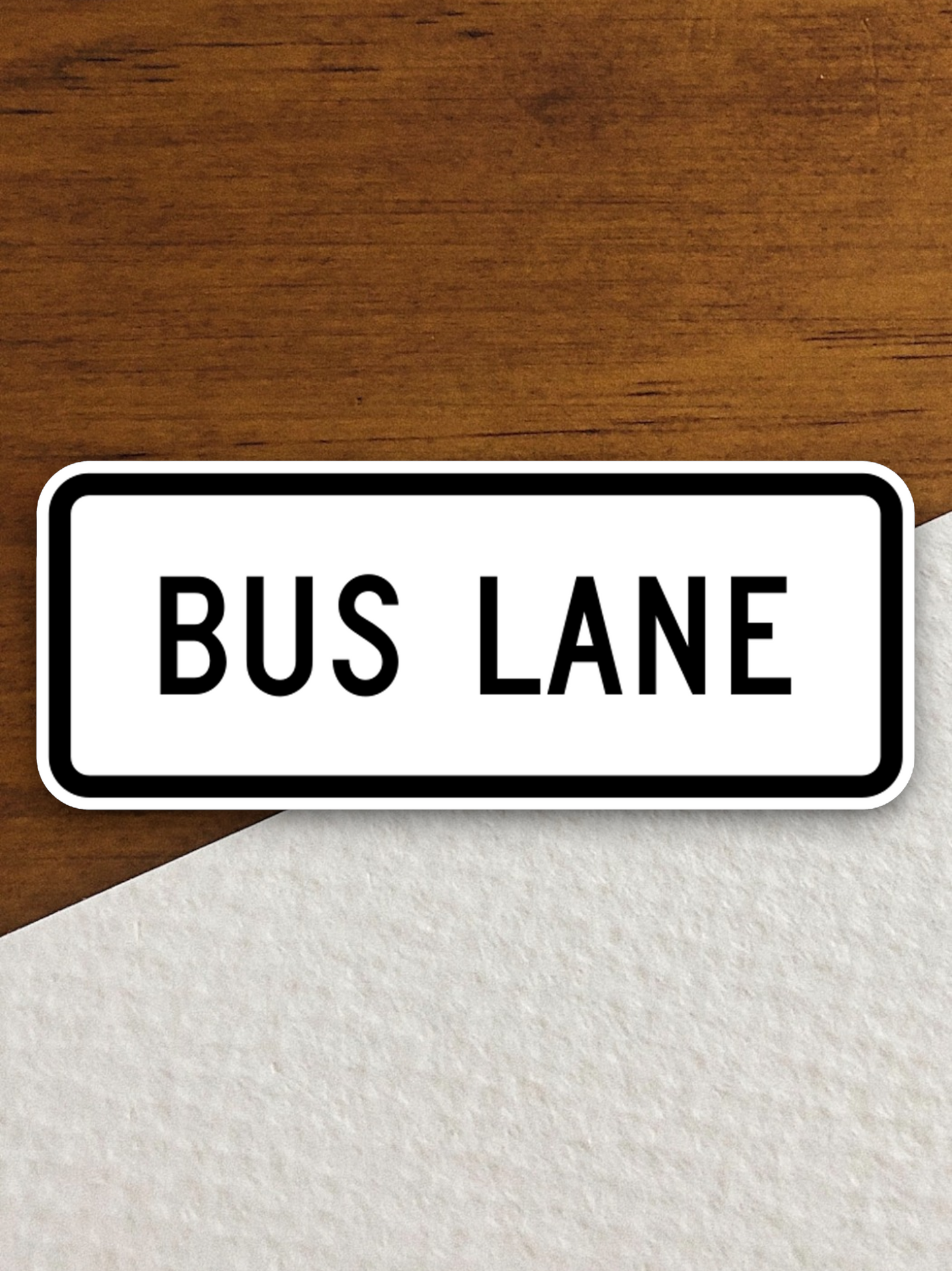 Bus lane United States Road Sign Sticker