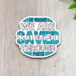 By Grace We are Saved Through Faith Version 3 - Faith Sticker