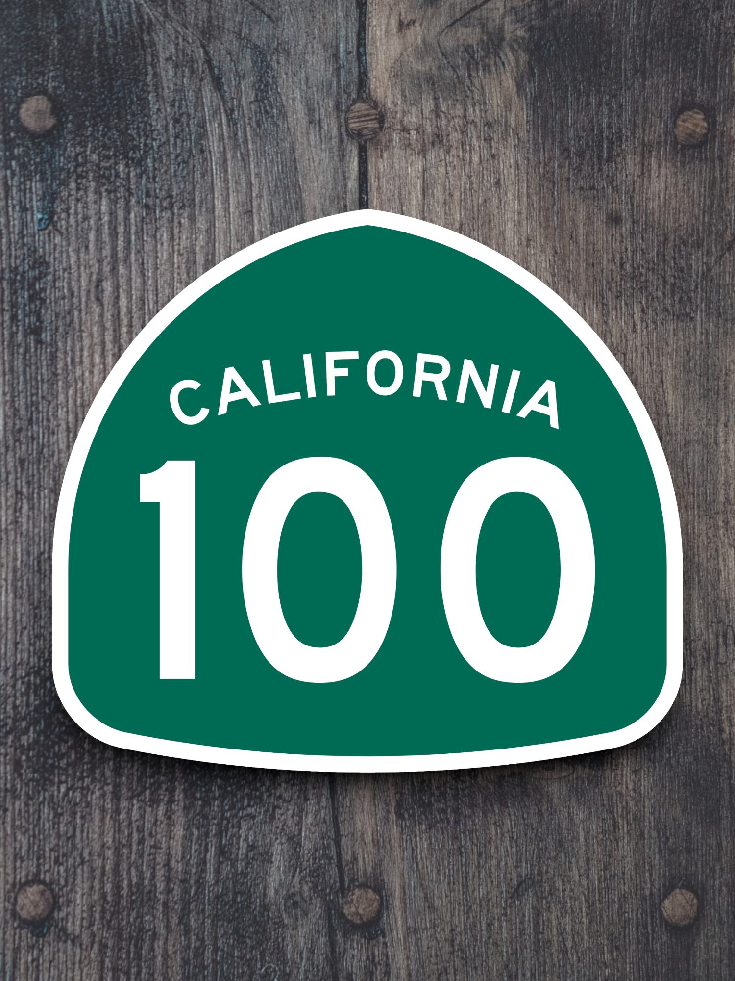 California State Route 100 Road Sign Sticker