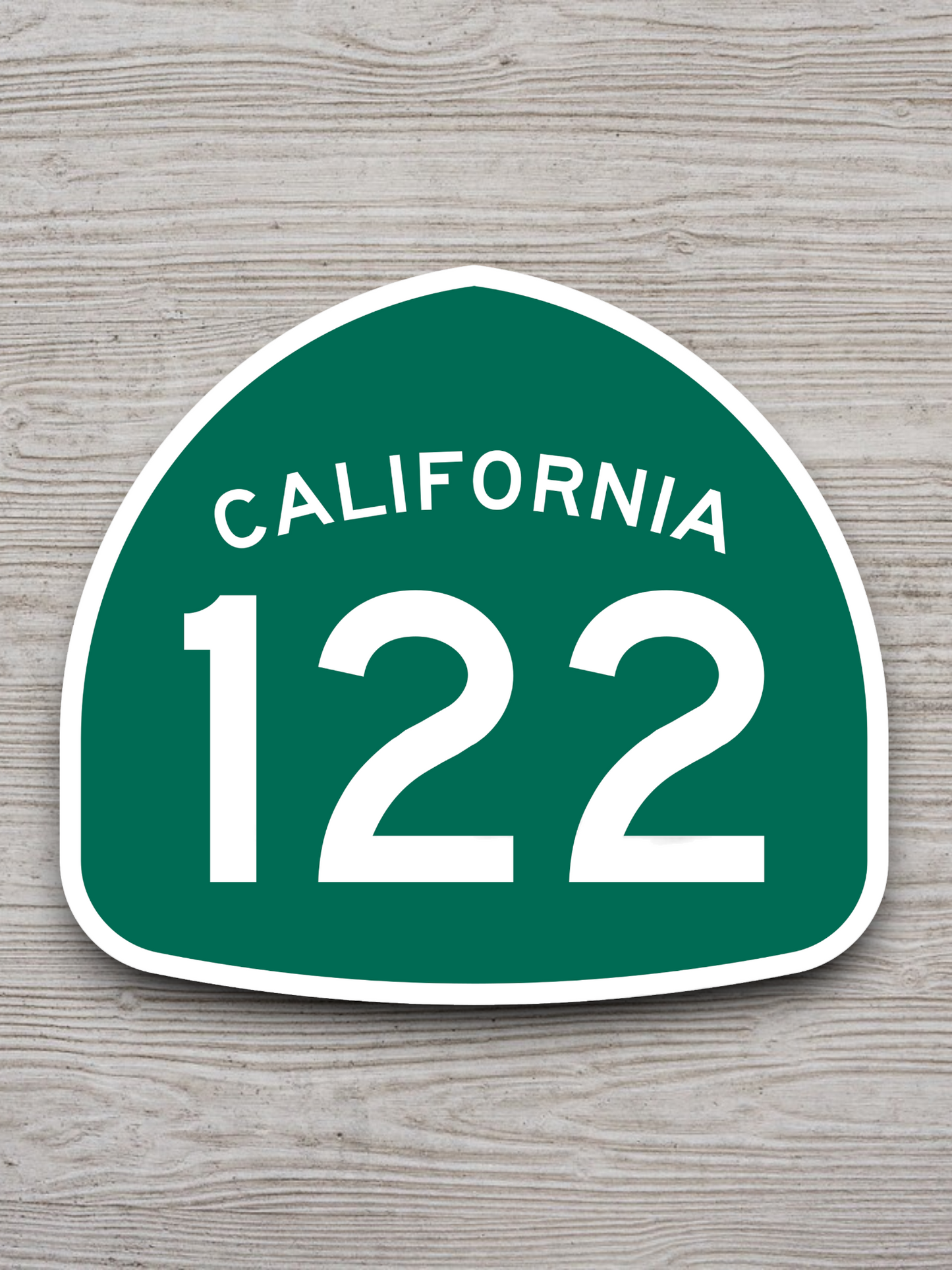 California State Route 122 Road Sign Sticker