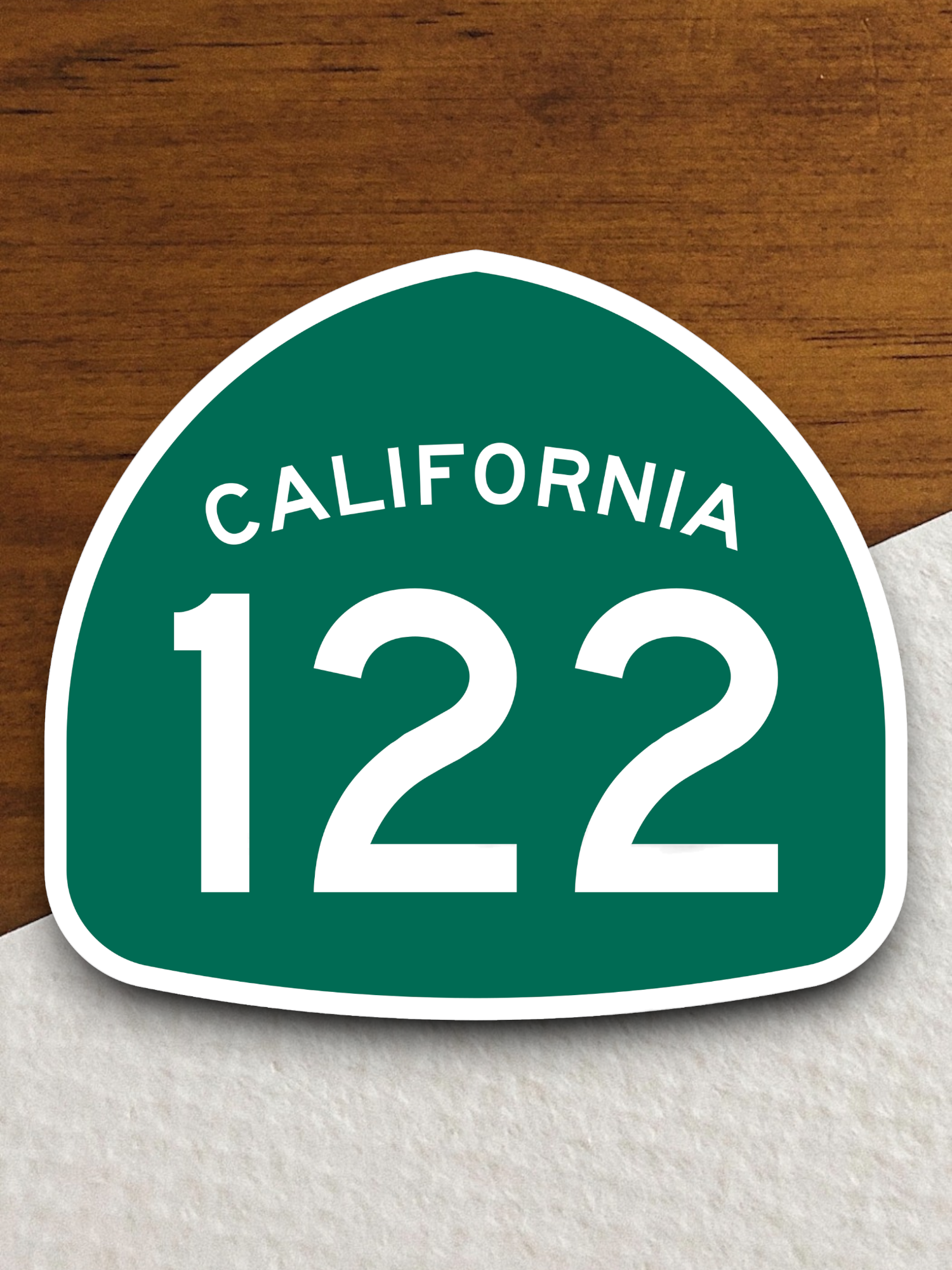California State Route 122 Road Sign Sticker
