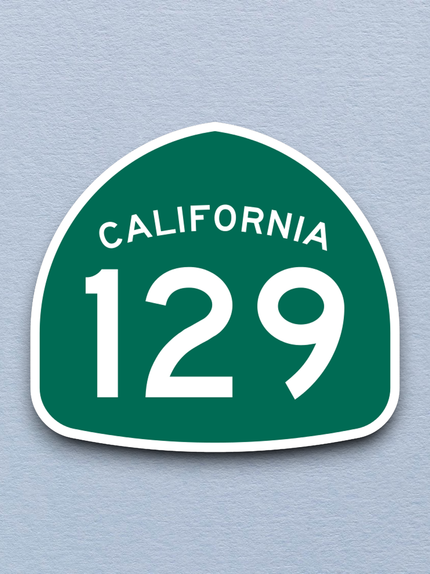 California State Route 129 Road Sign Sticker