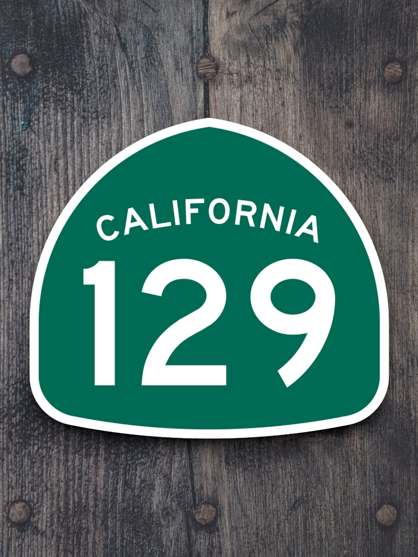 California State Route 129 Road Sign Sticker