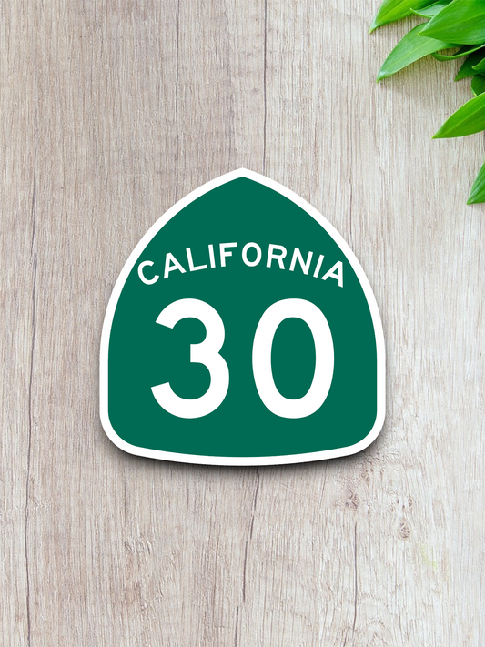 California State Route 30 Road Sign Sticker
