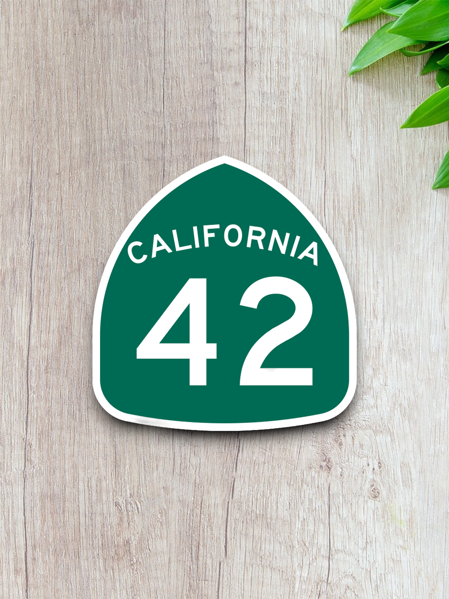 California State Route 42 Road Sign Sticker