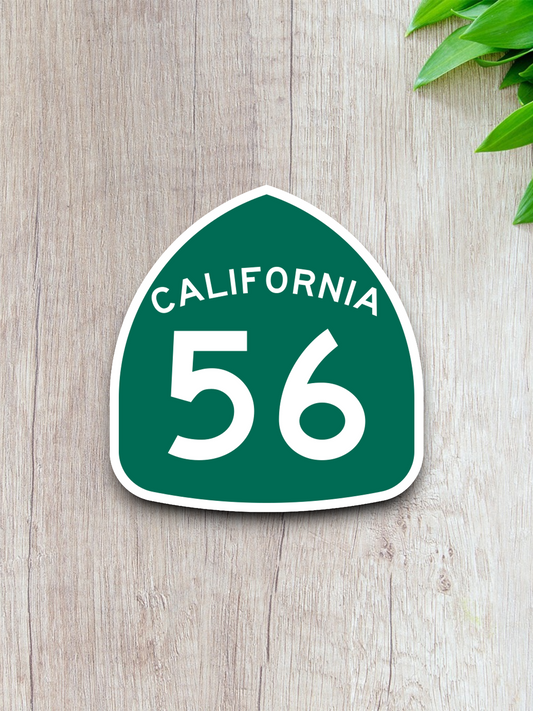 California State Route 56 Road Sign Sticker