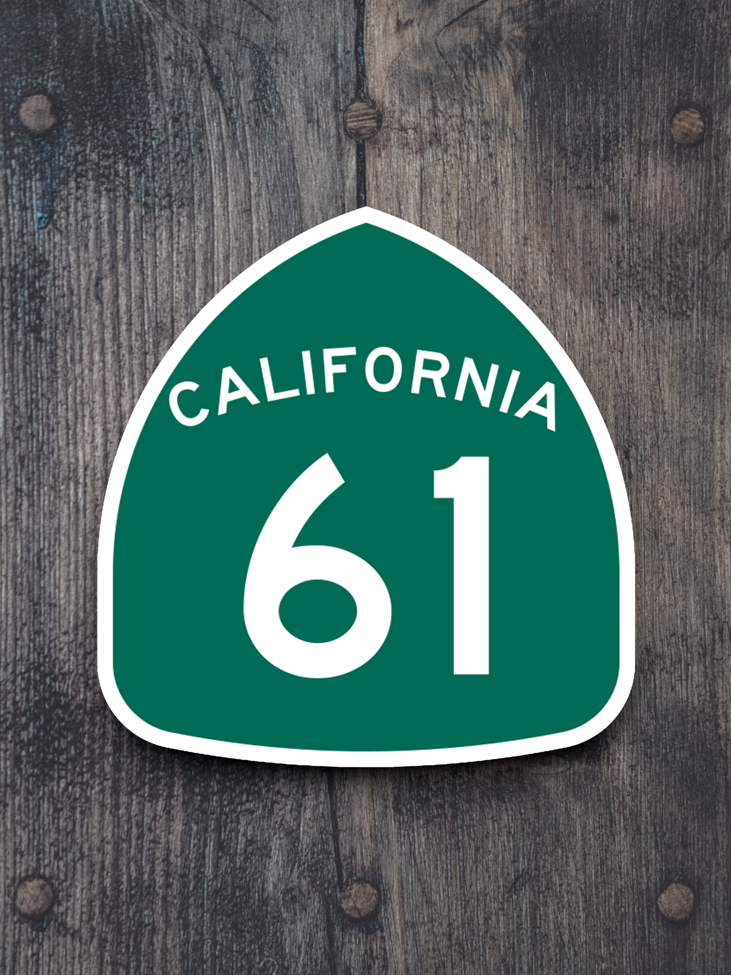 California State Route 61 Road Sign Sticker