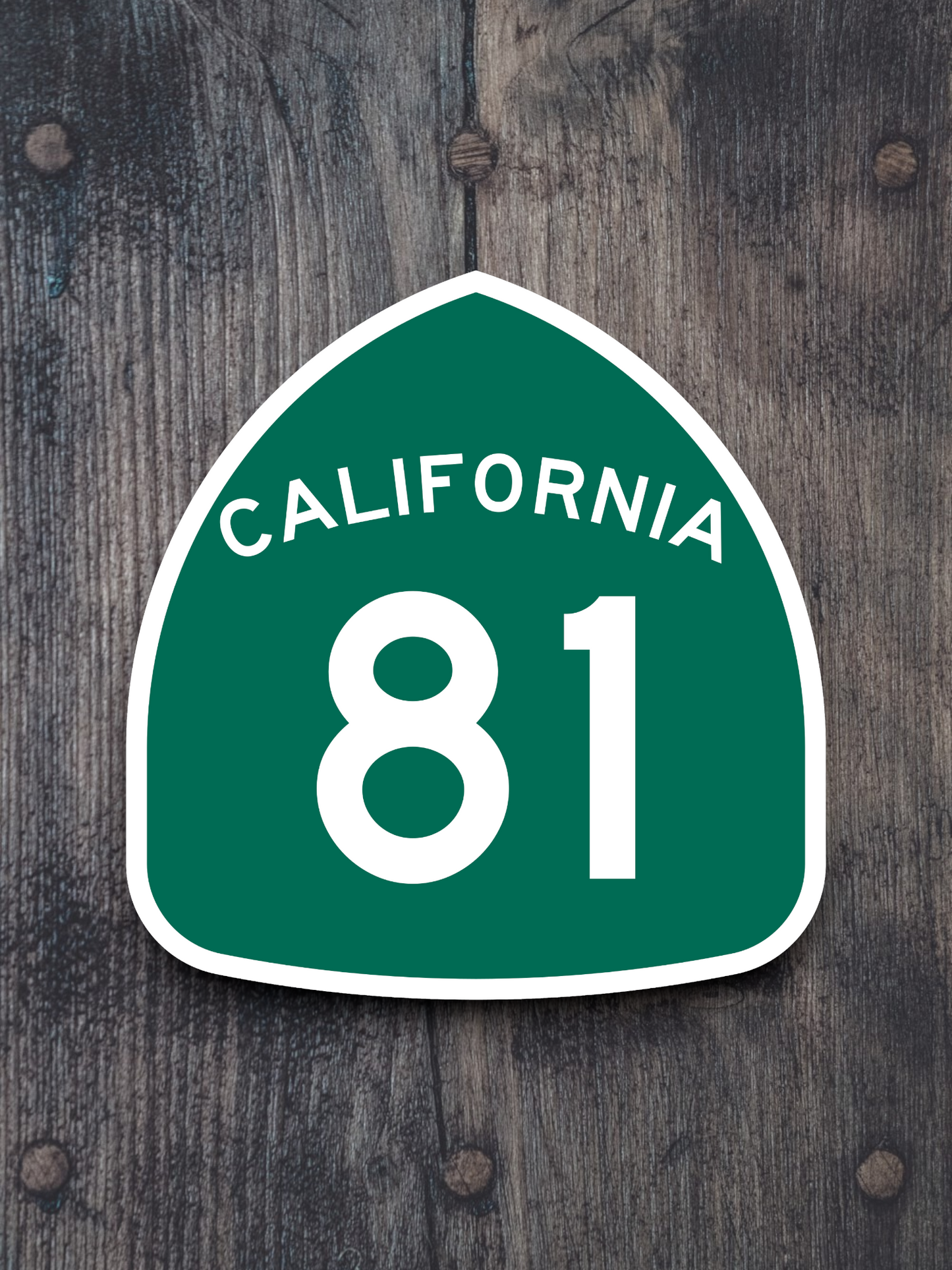 California State Route 81 Road Sign Sticker
