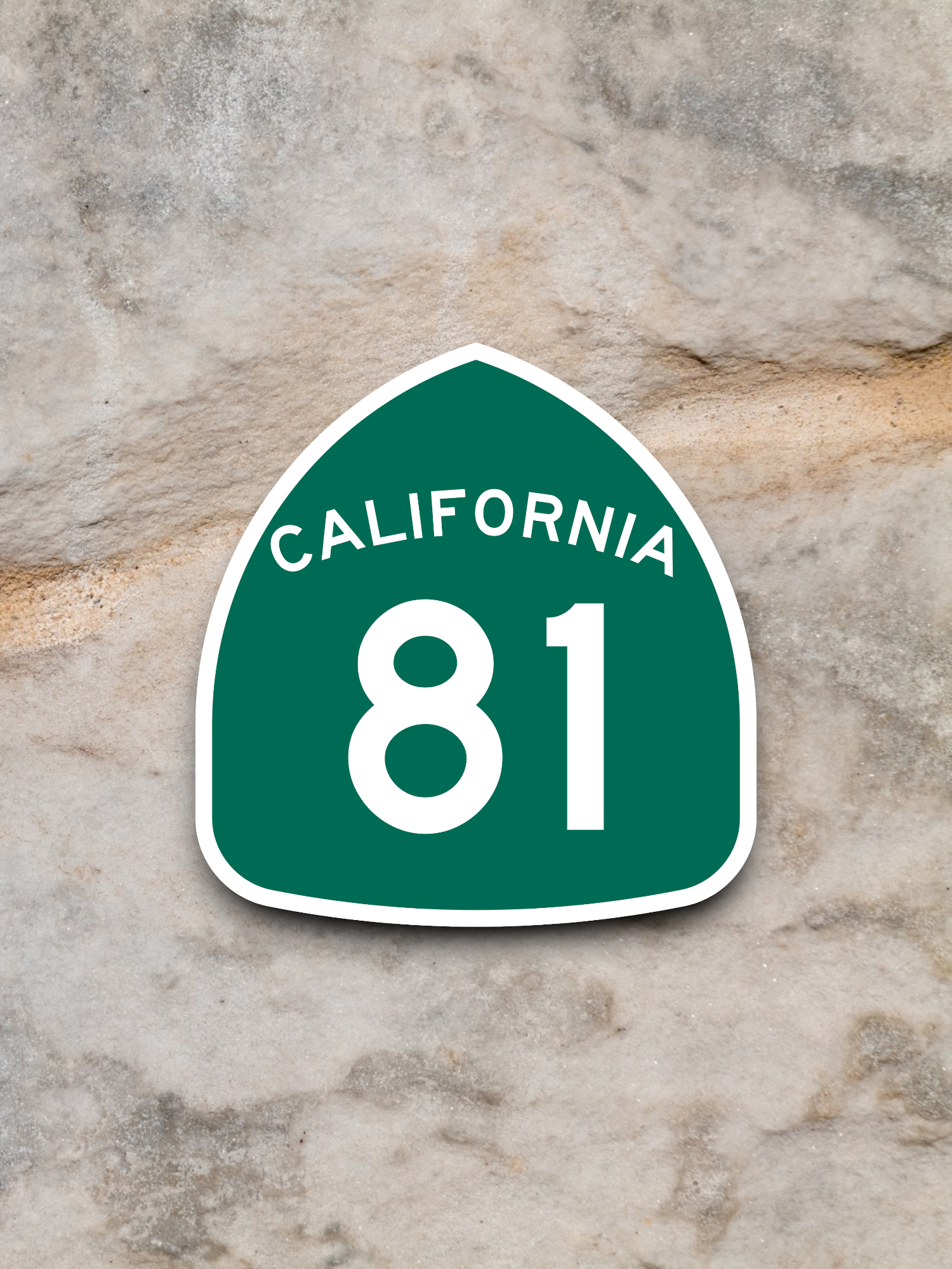 California State Route 81 Road Sign Sticker