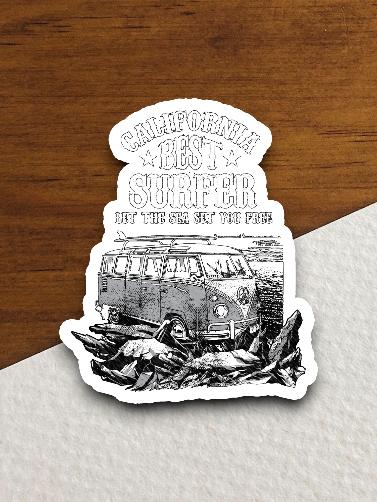 California Best Surfer Sticker