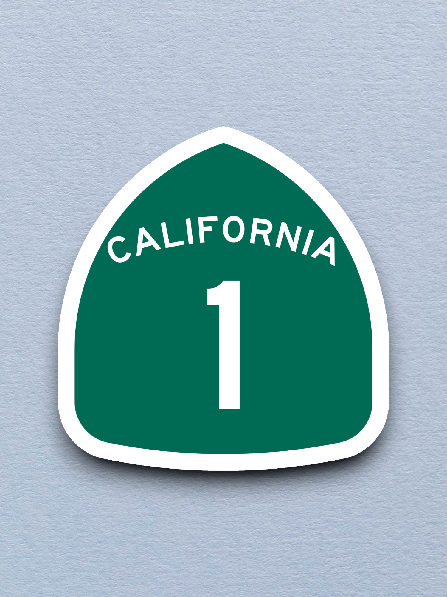 California State Route 1 - Road Sign - Travel Sticker