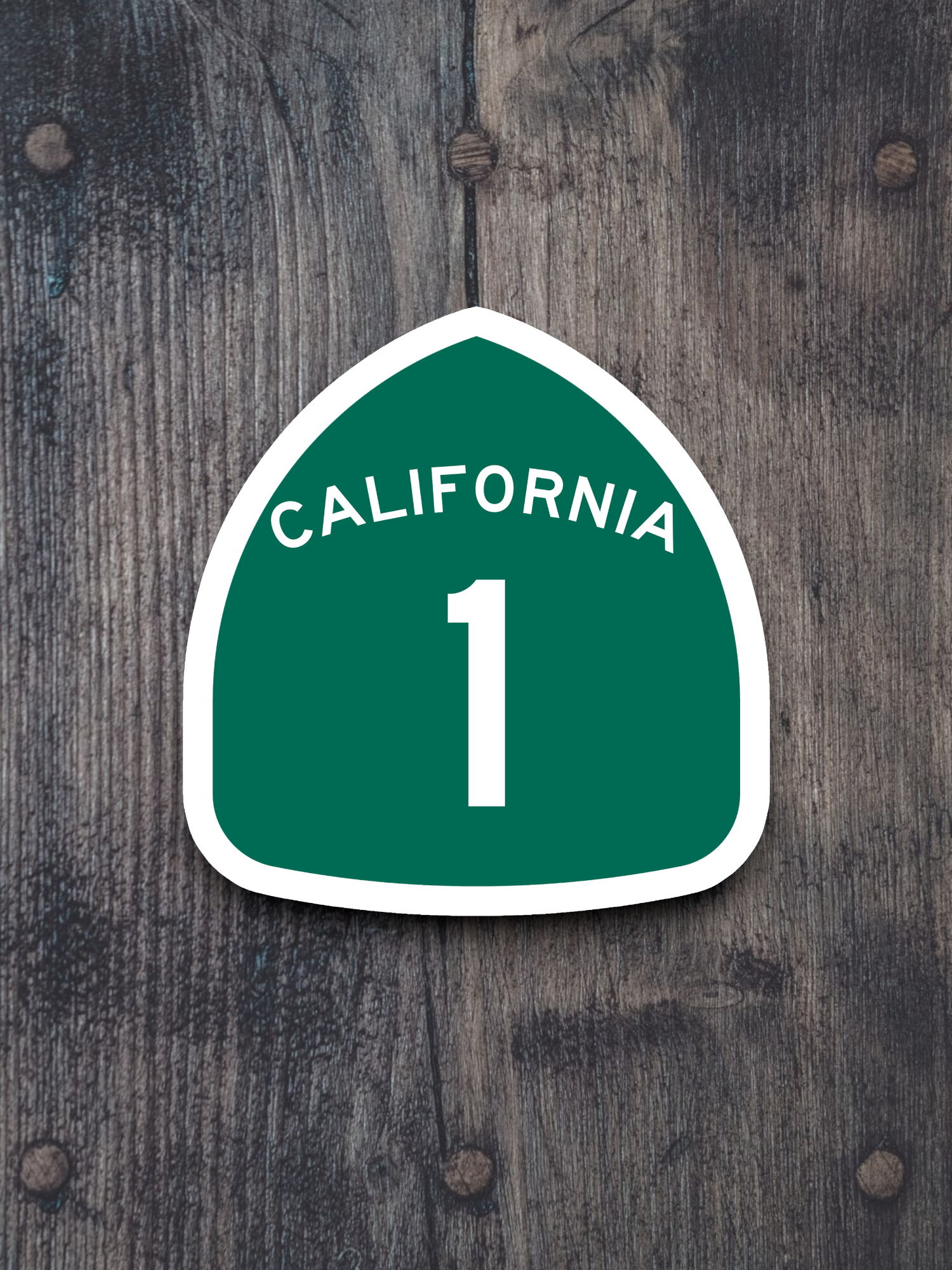 California State Route 1 Road Sign Sticker