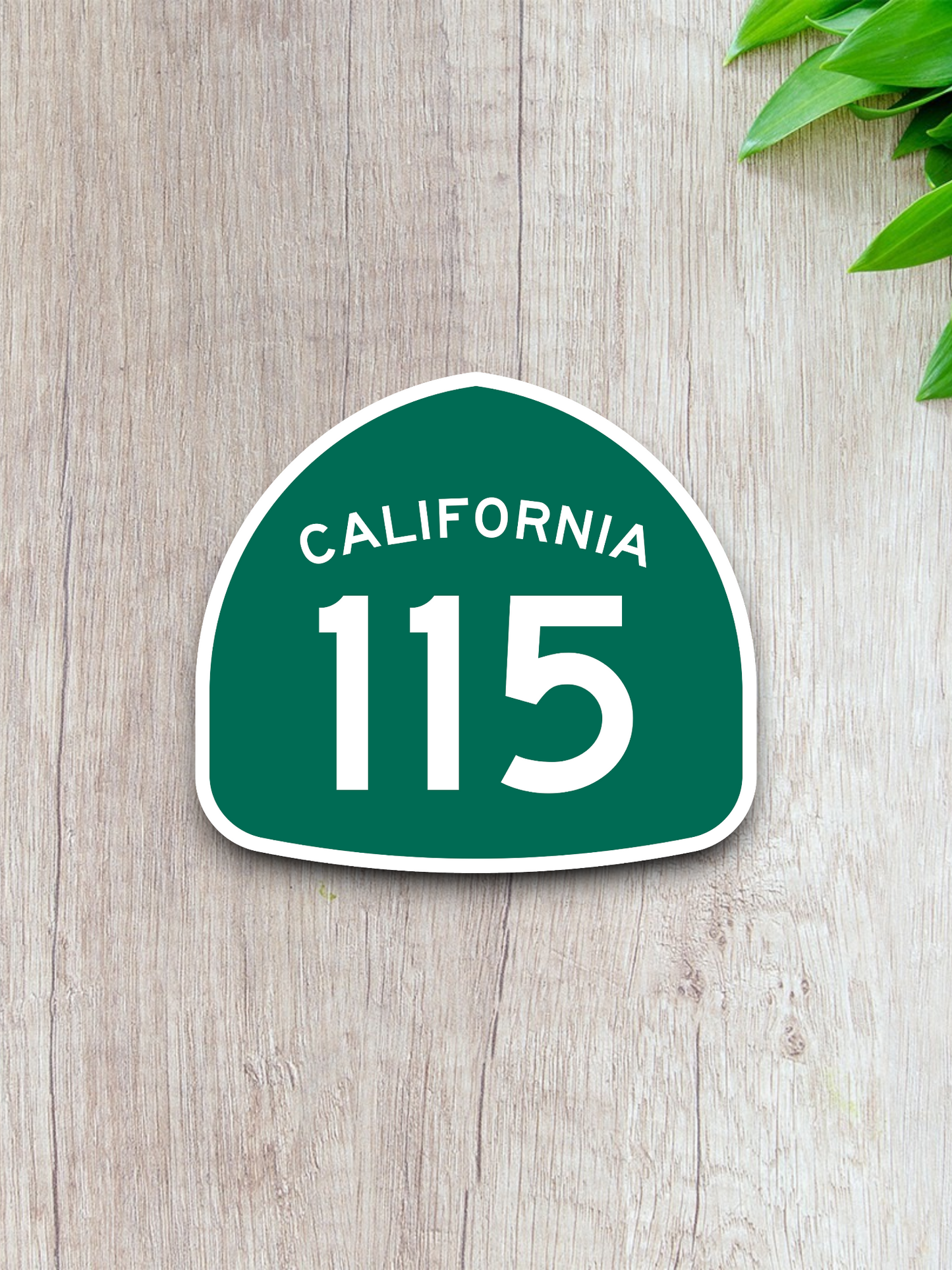California State Route 115 Road Sign Sticker