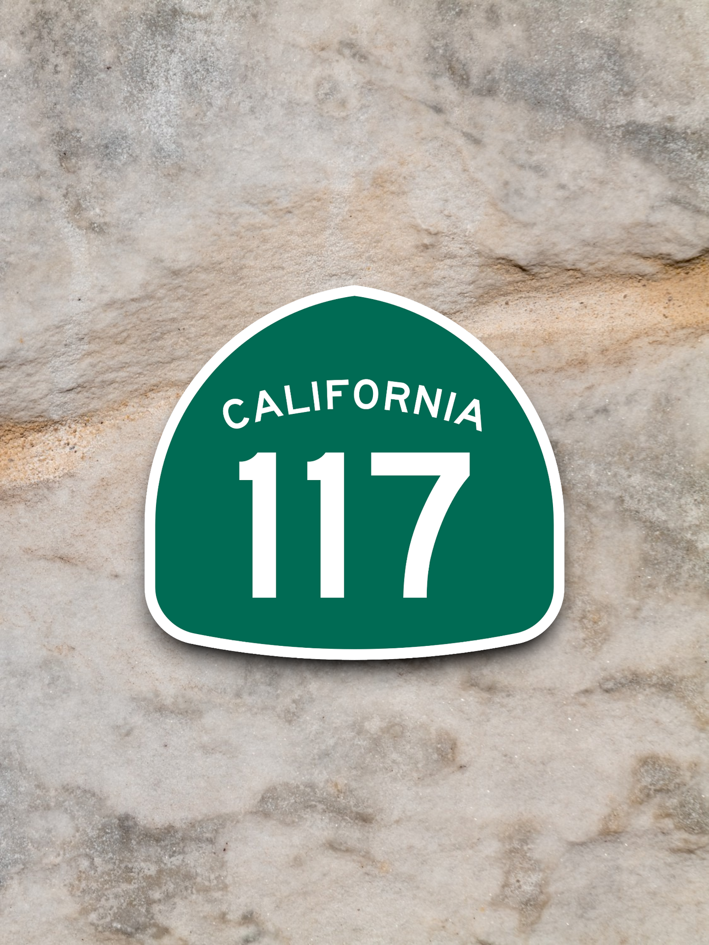 California State Route 117 Road Sign Sticker