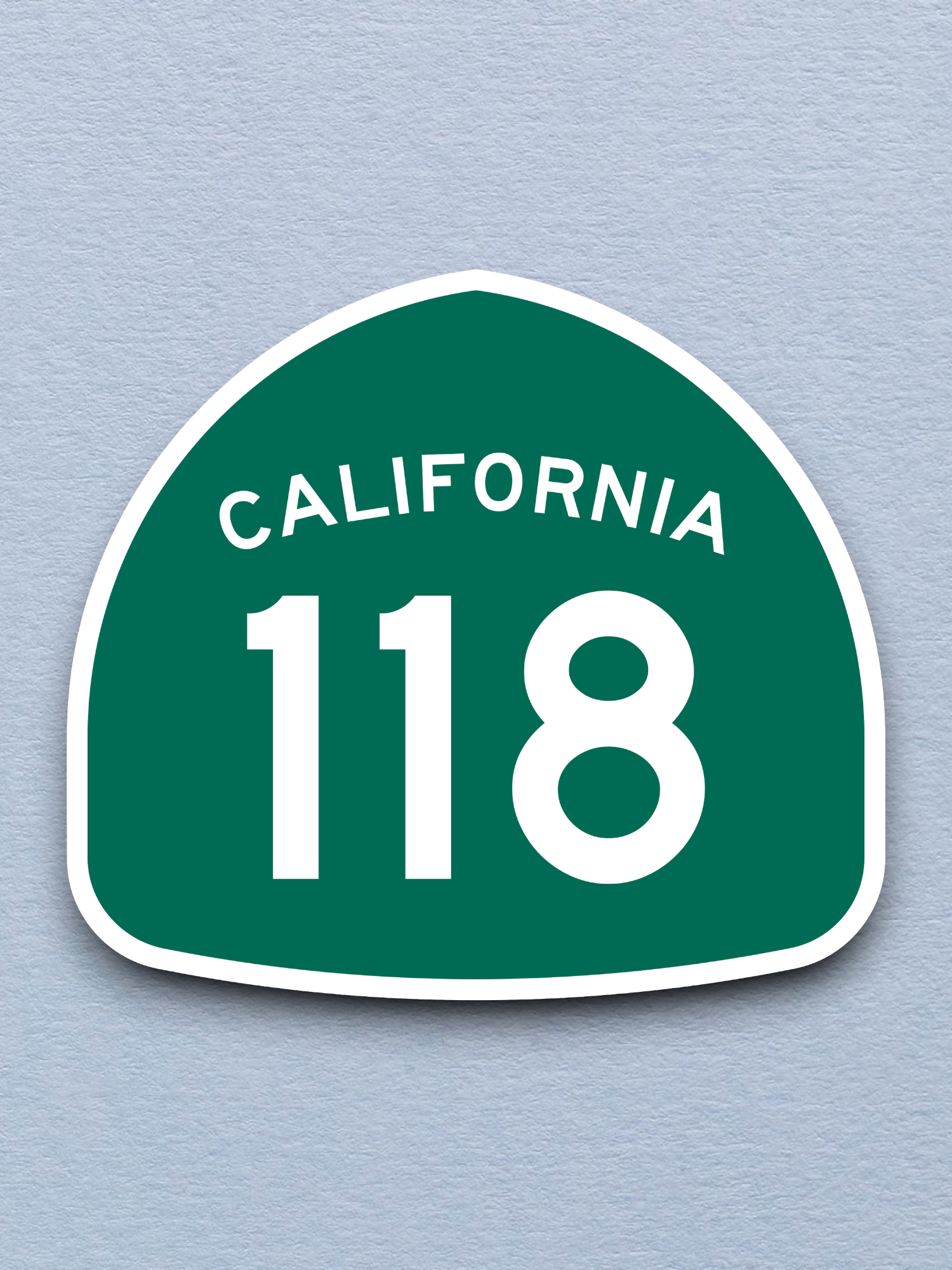 California State Route 118 Road Sign Sticker