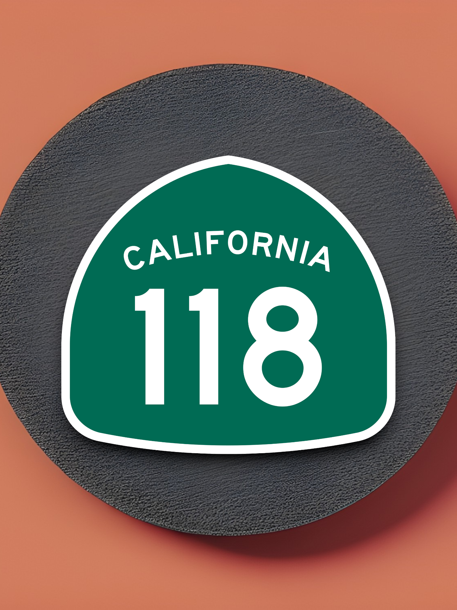 California State Route 118 Road Sign Sticker