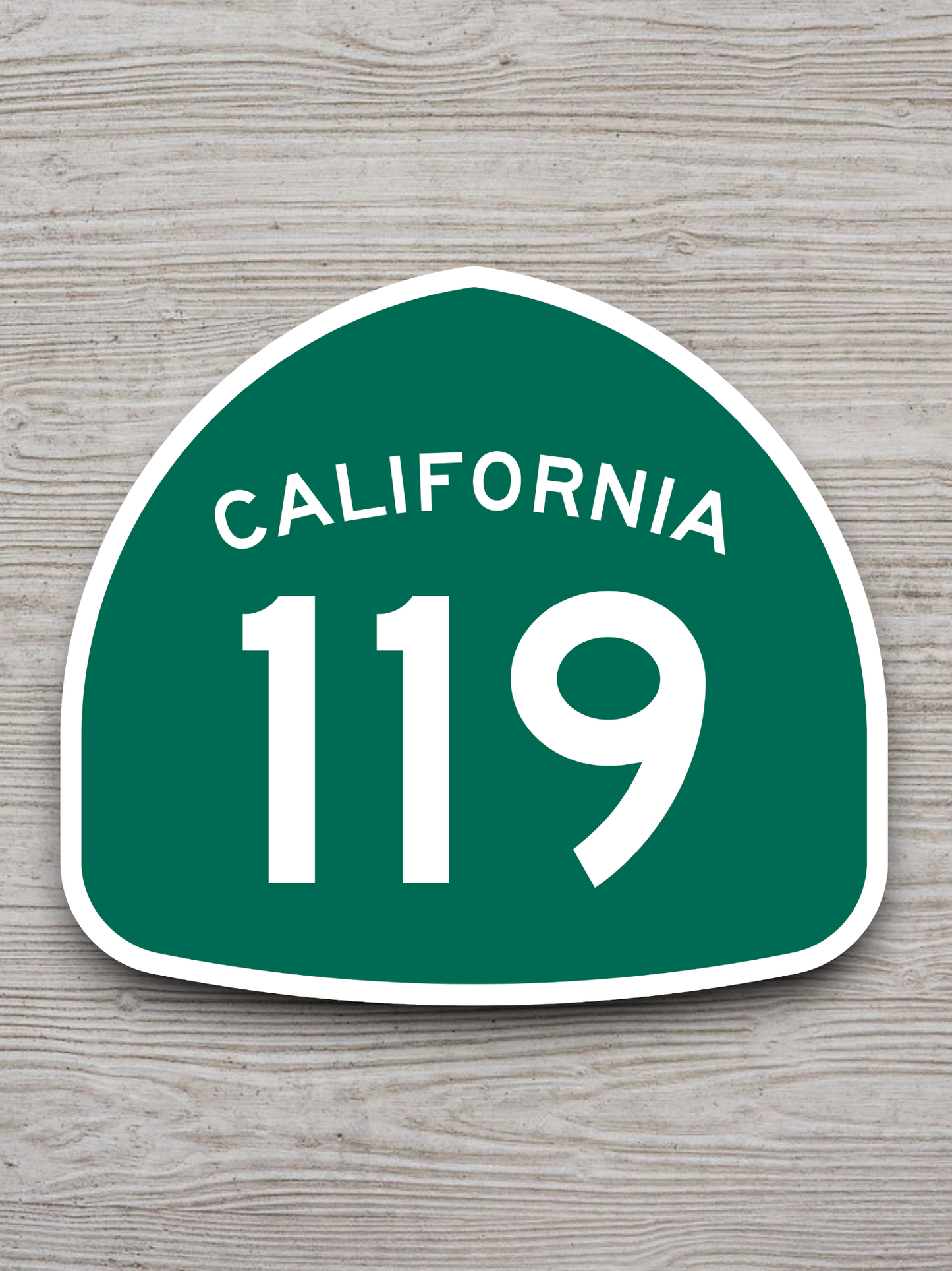 California State Route 119 Road Sign Sticker