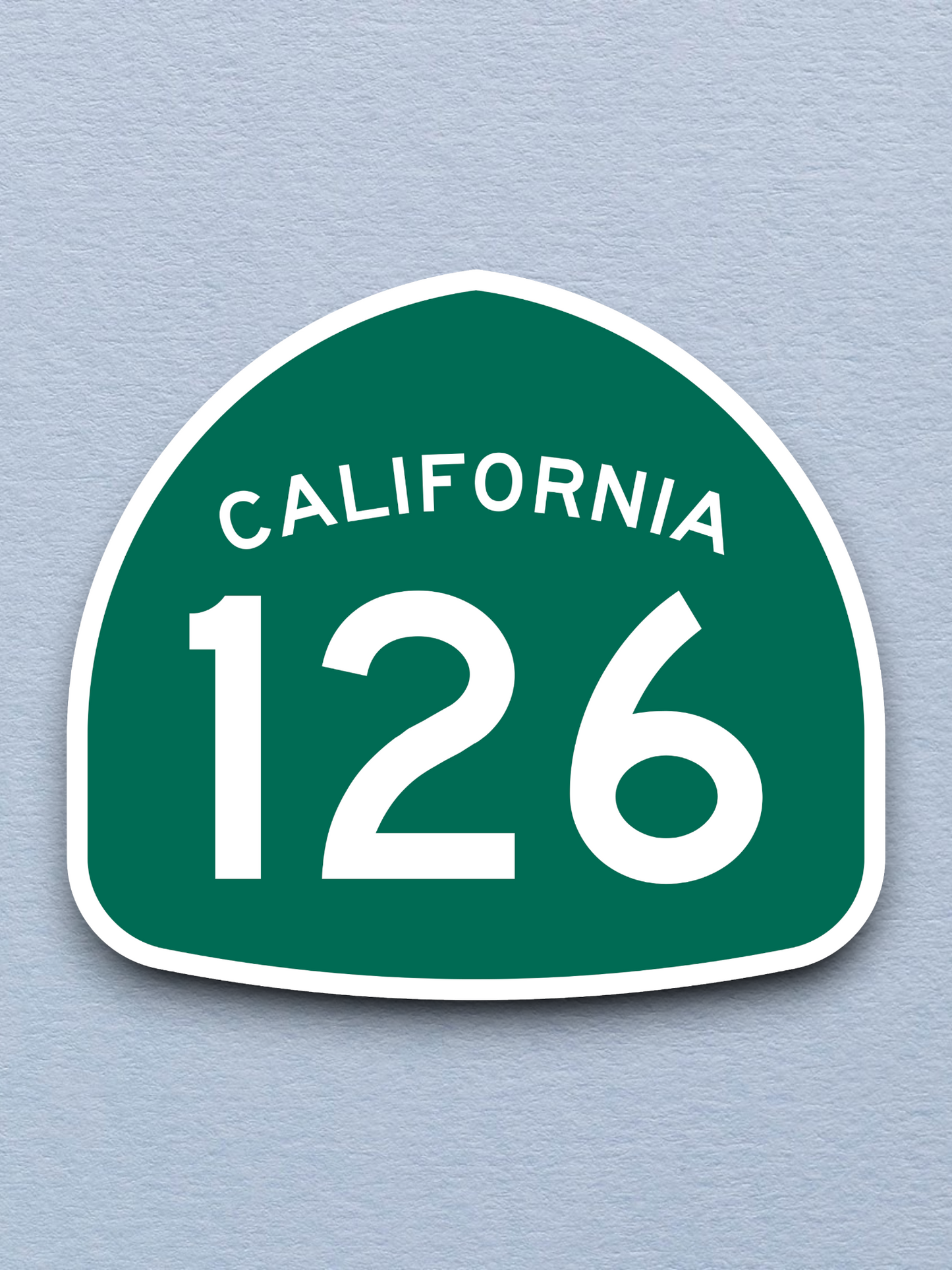 California State Route 126 Road Sign Sticker