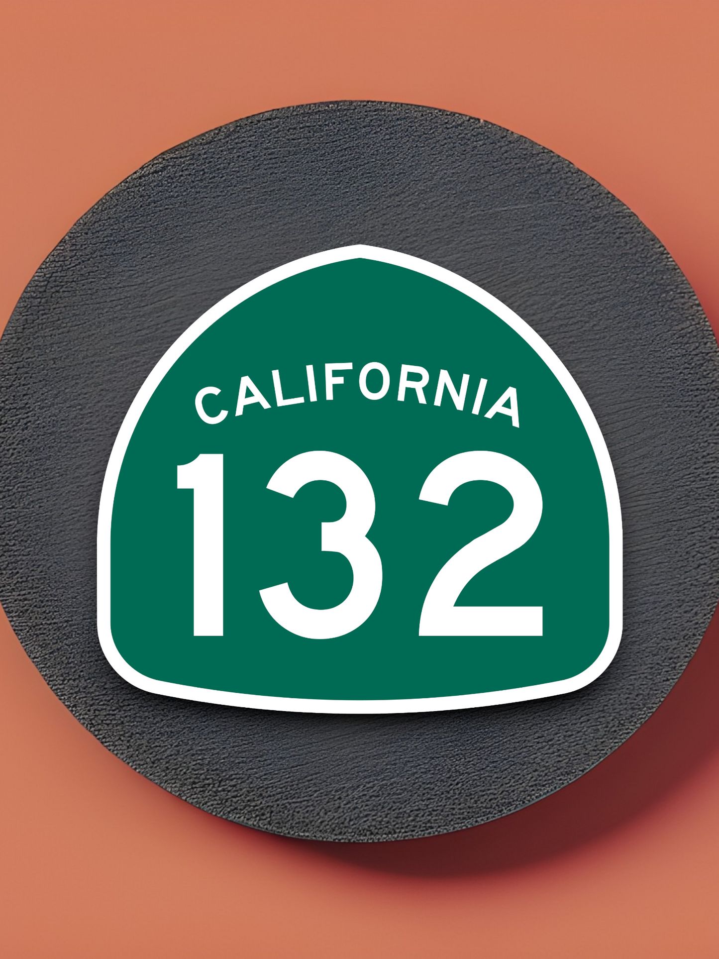 California State Route 132 Road Sign Sticker