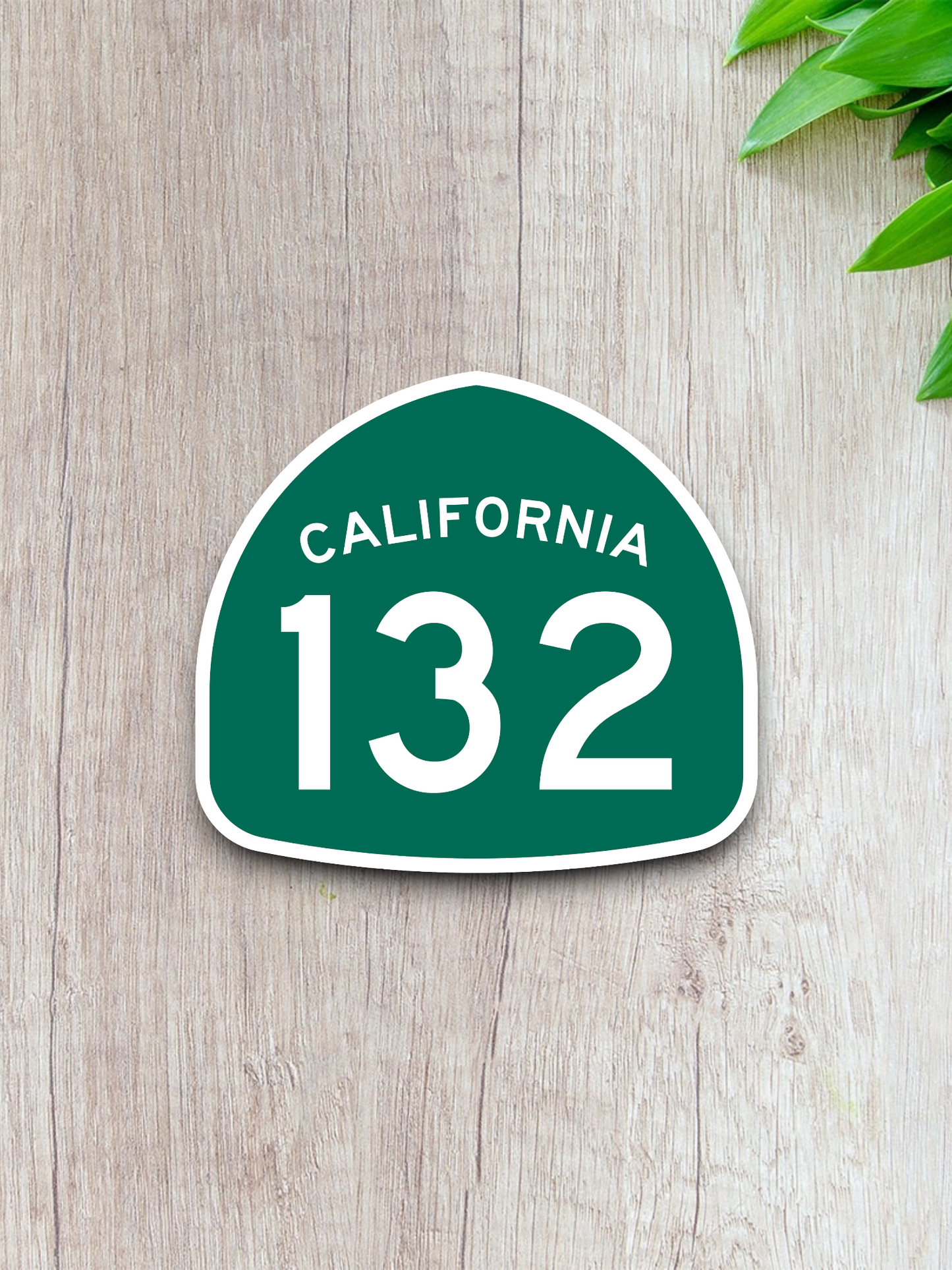 California State Route 132 Road Sign Sticker