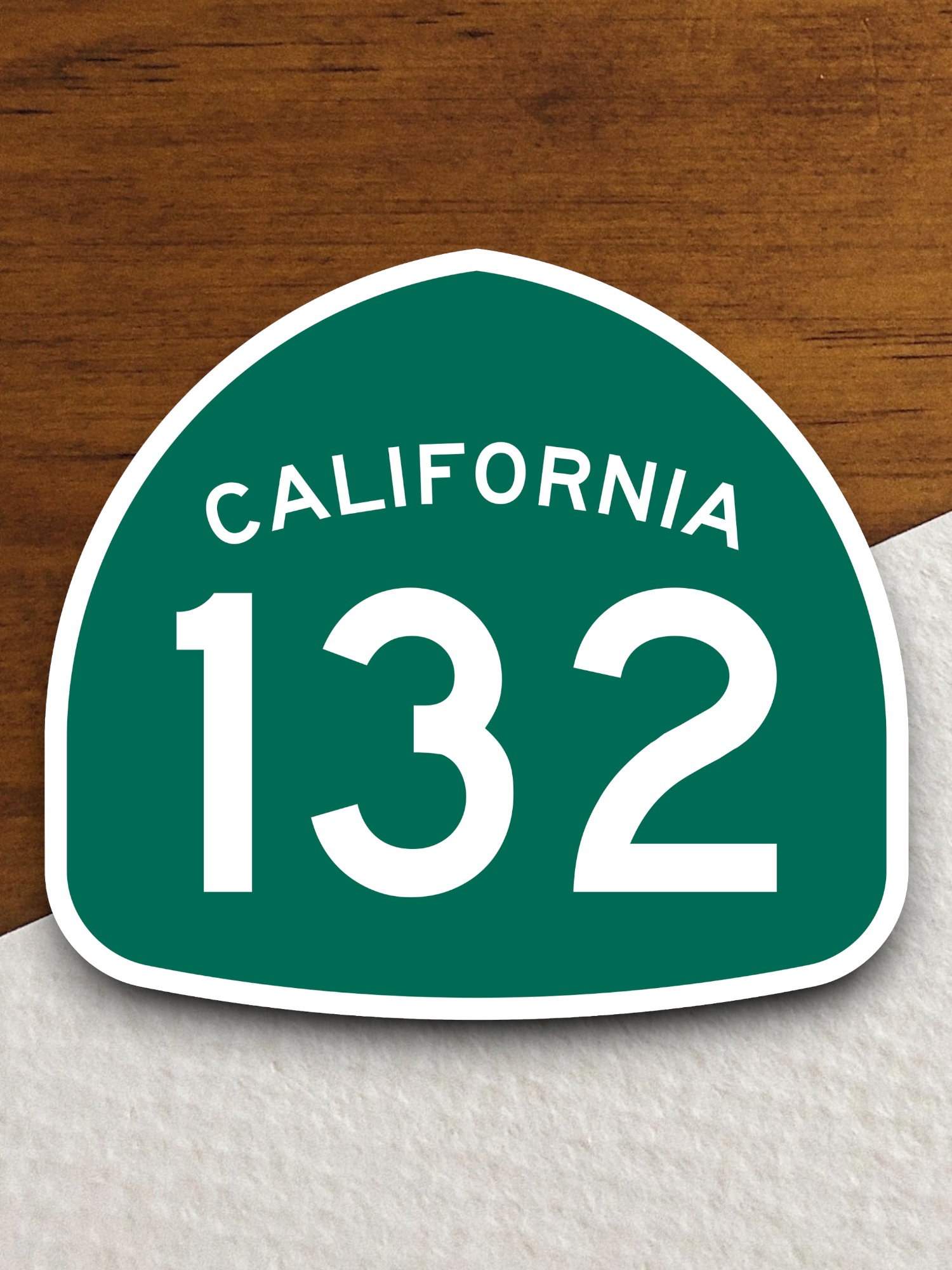 California State Route 132 Road Sign Sticker