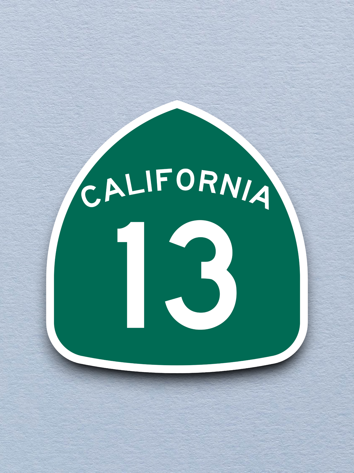 California State Route 13 Road Sign Sticker