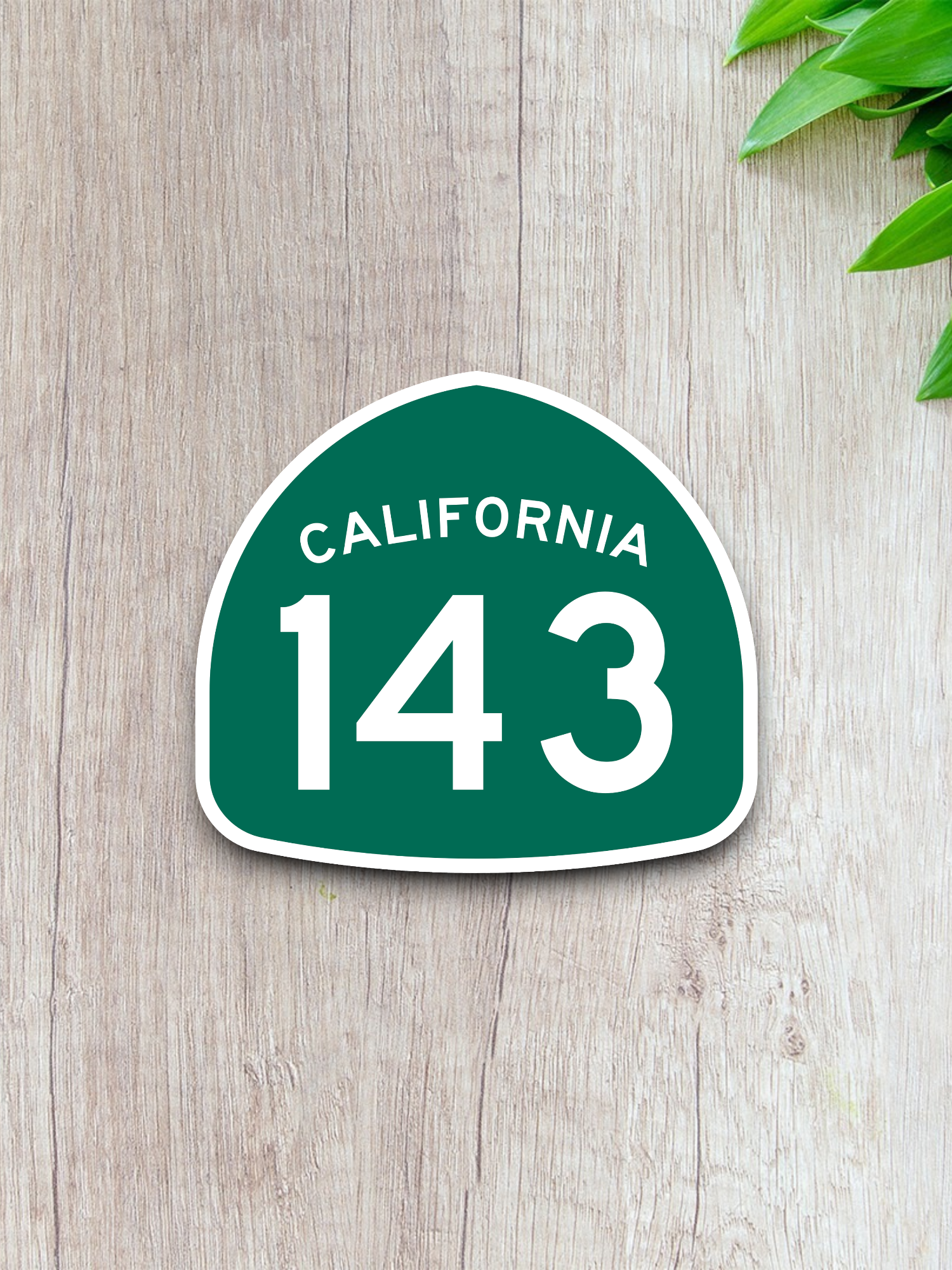 California State Route 143 Road Sign Sticker