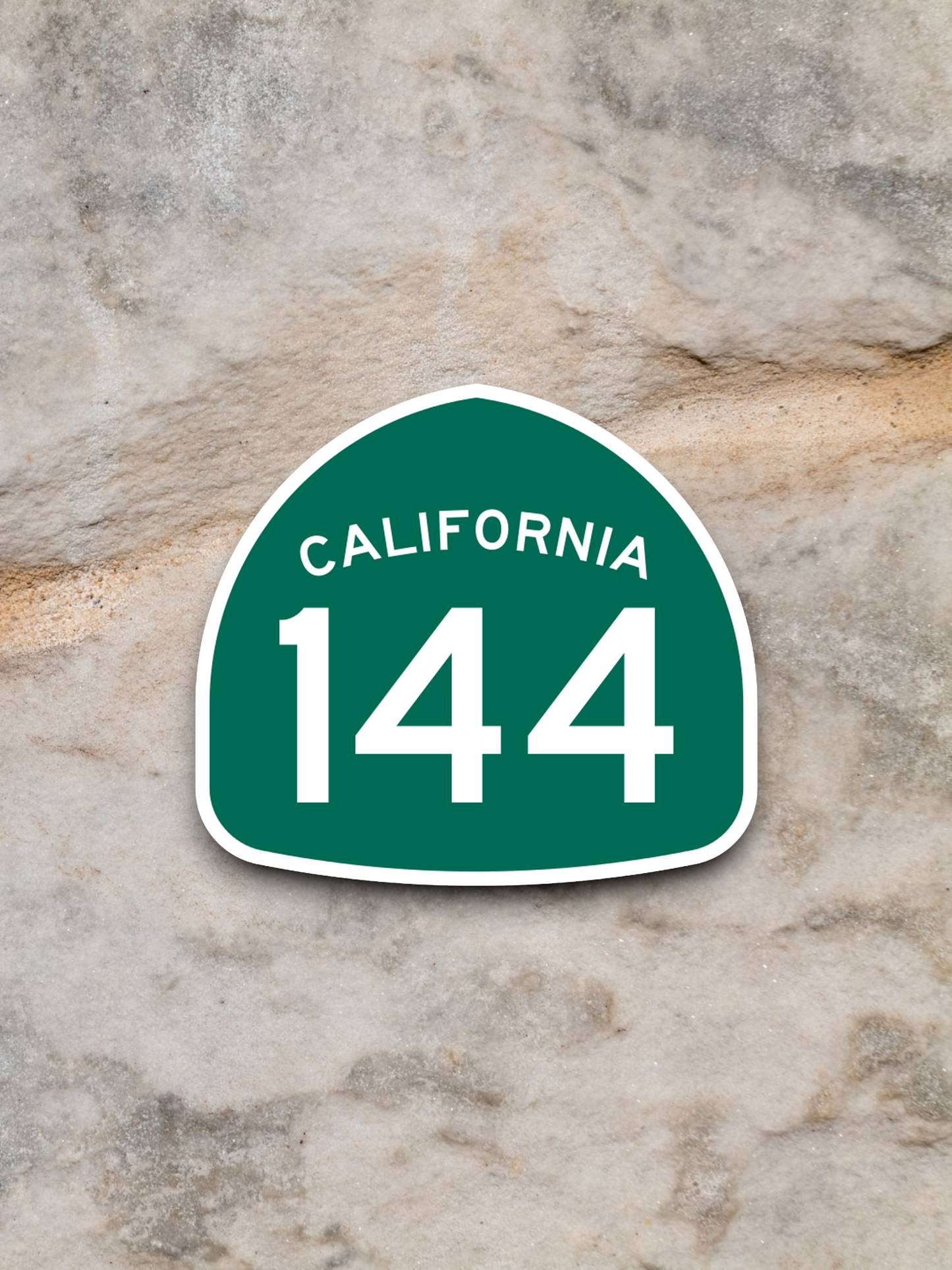 California State Route 144 Road Sign Sticker