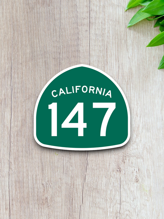 California State Route 147 Road Sign Sticker