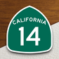 California State Route 14 Sticker