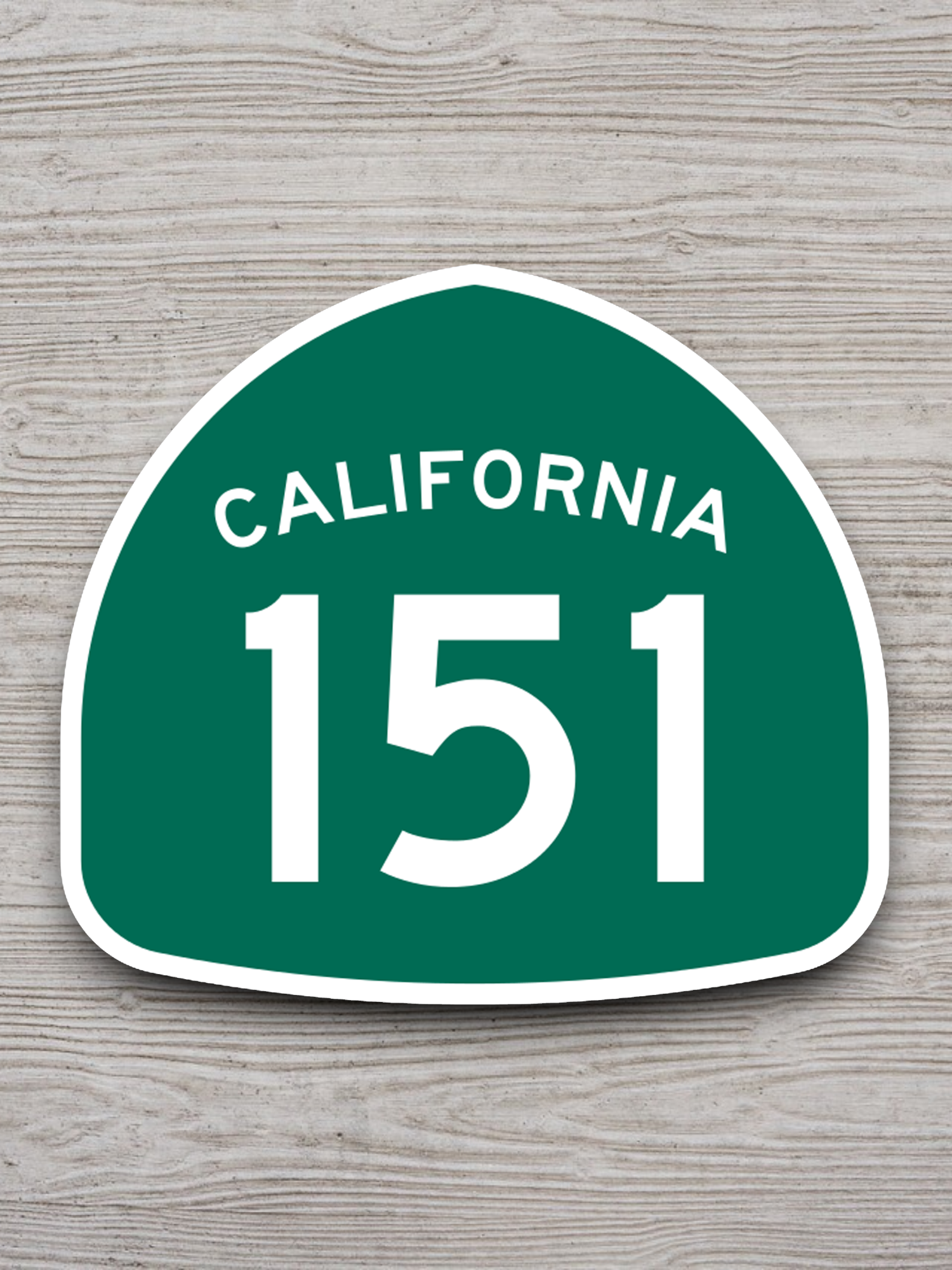California State Route 151 Road Sign Sticker