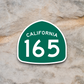 California State Route 165 Sticker