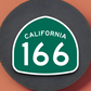 California State Route 166 Sticker