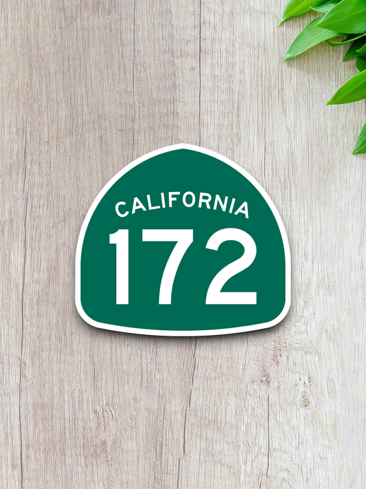California State Route 172 Road Sign Sticker