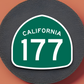 California State Route 177 Sticker