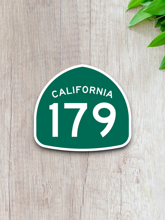 California State Route 179 Road Sign Sticker