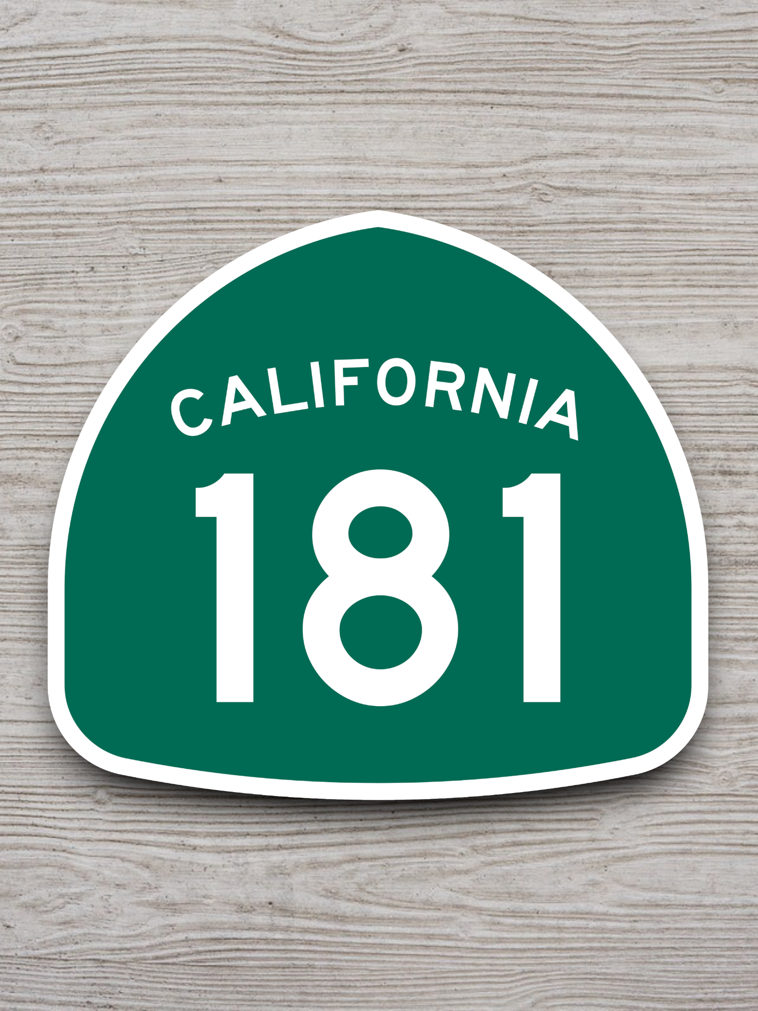 California State Route 181 Road Sign Sticker
