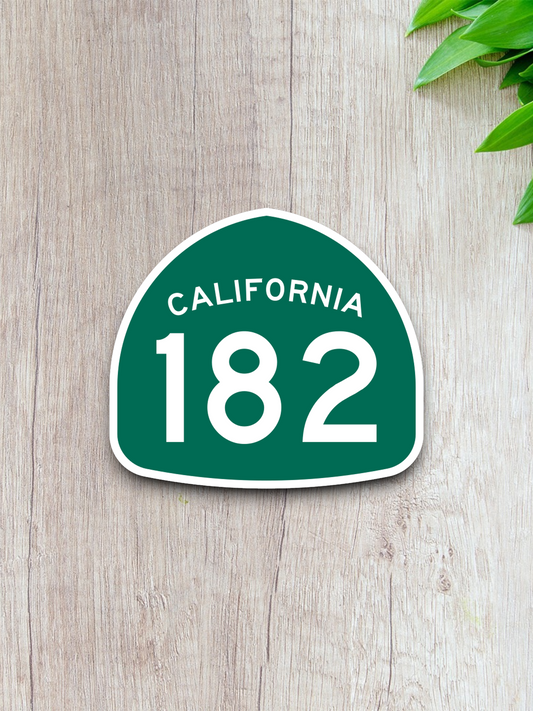 California State Route 182 Road Sign Sticker