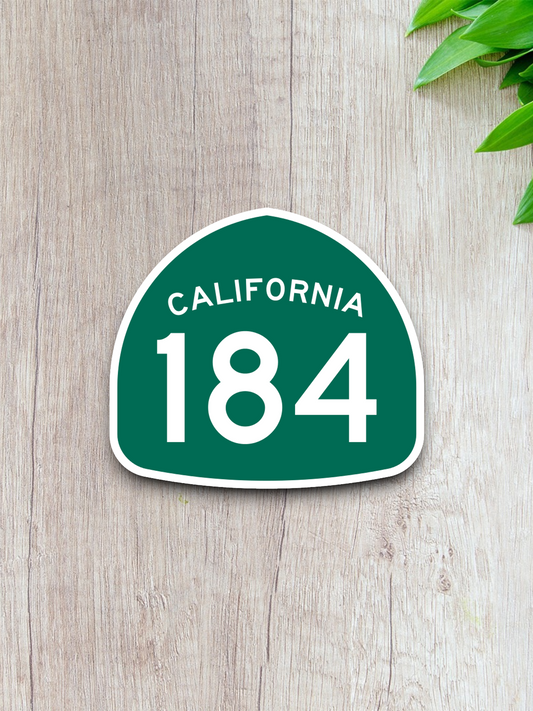 California State Route 184 Road Sign Sticker