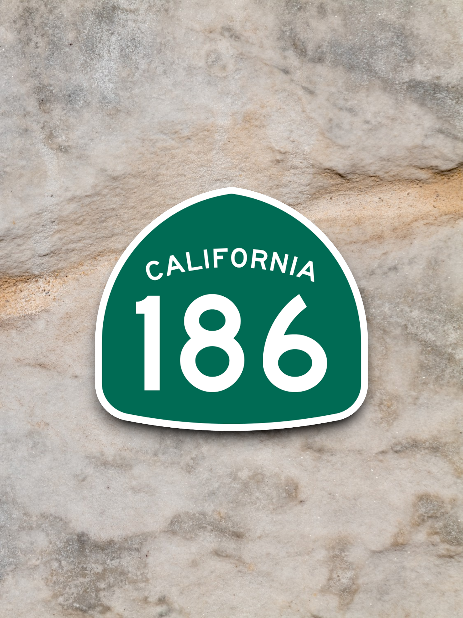 California State Route 186 Road Sign Sticker