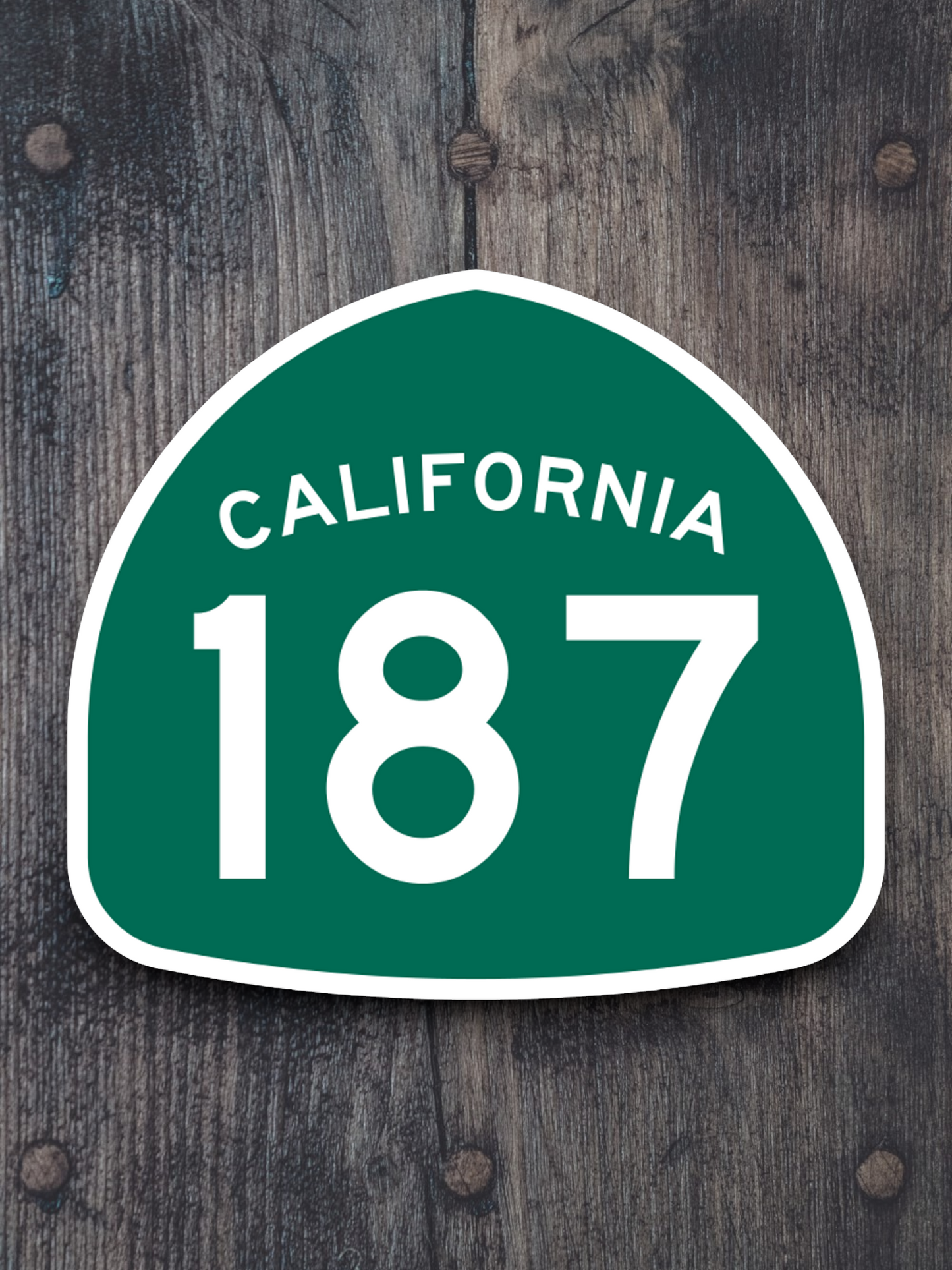 California State Route 187 Road Sign Sticker
