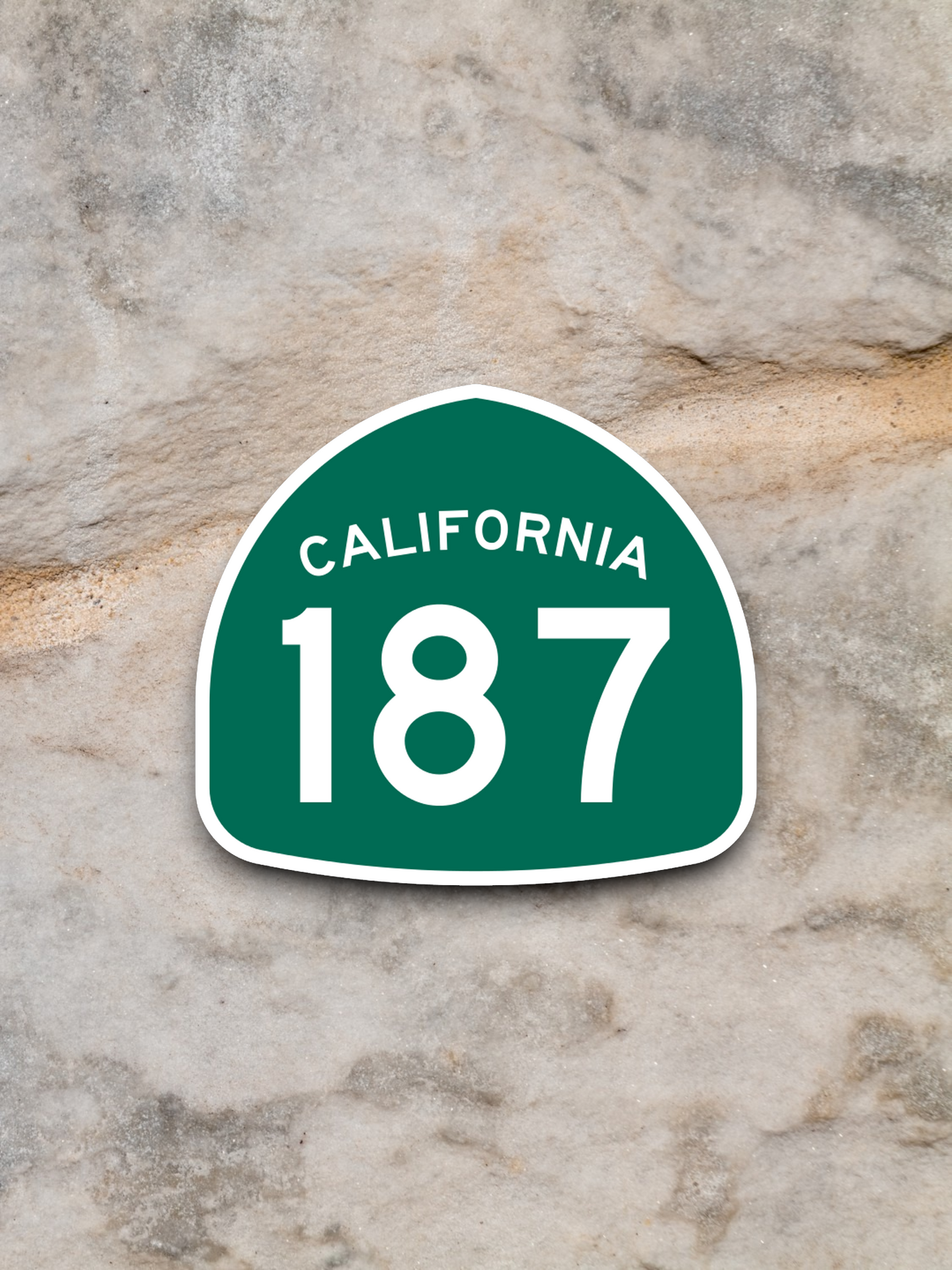 California State Route 187 Road Sign Sticker
