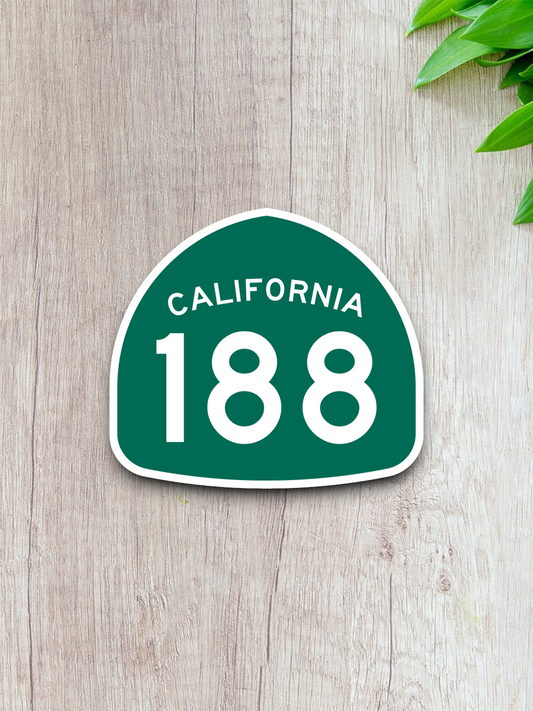 California State Route 188 Road Sign Sticker
