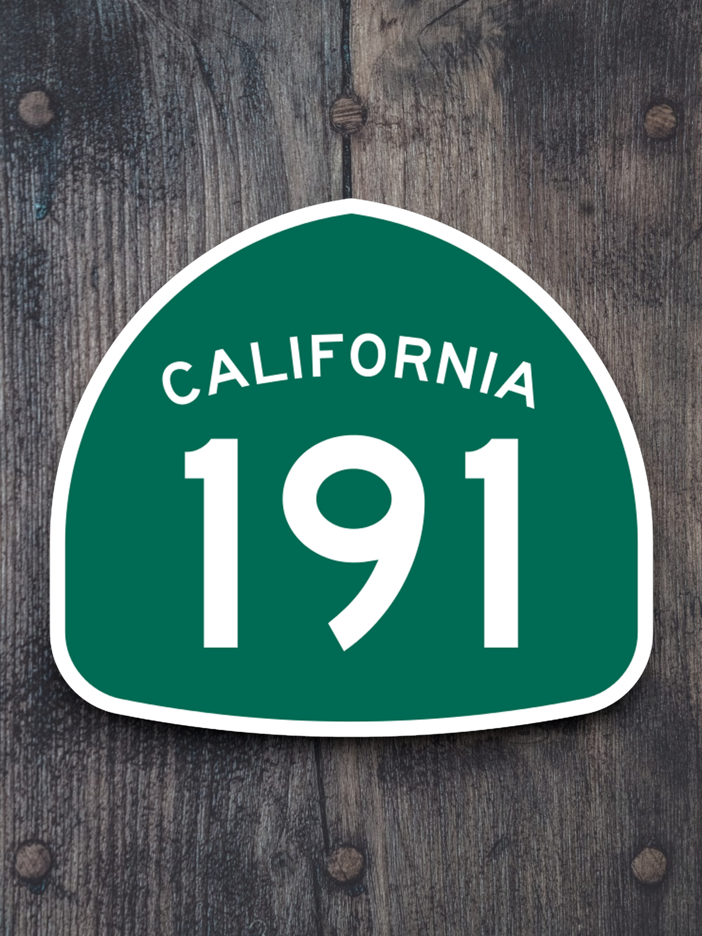 California State Route 191 Road Sign Sticker