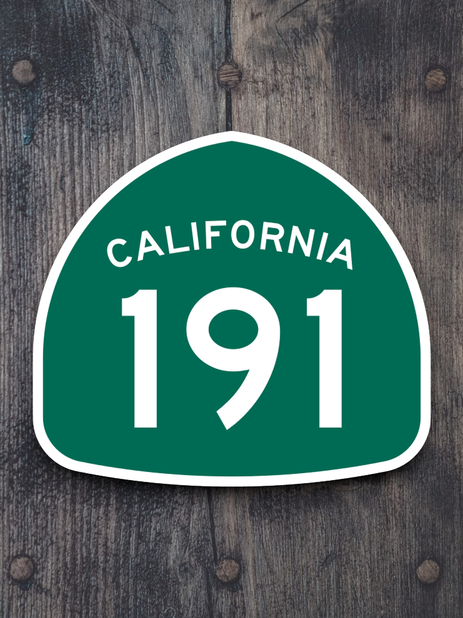 California State Route 191 Road Sign Sticker