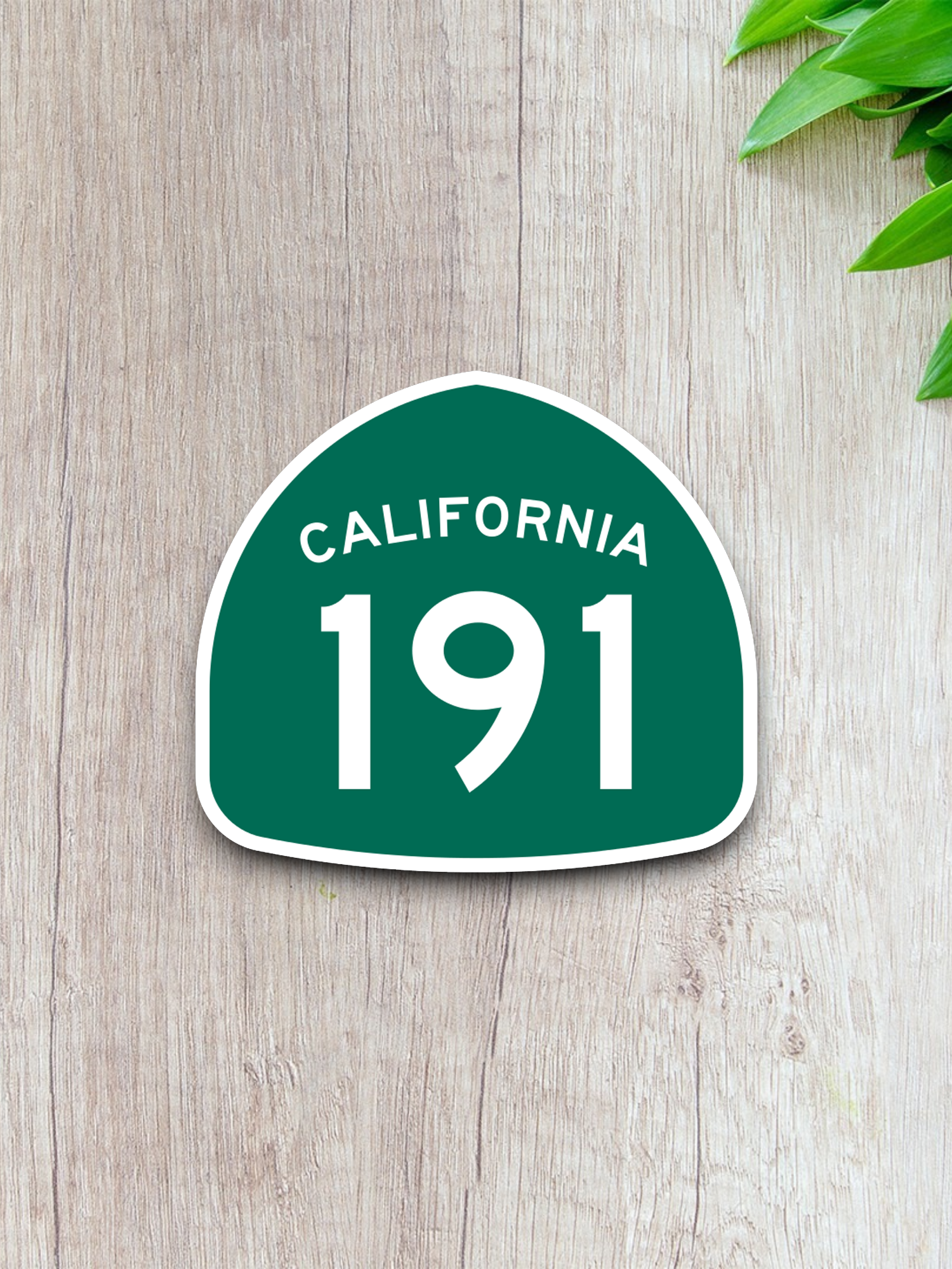 California State Route 191 Road Sign Sticker