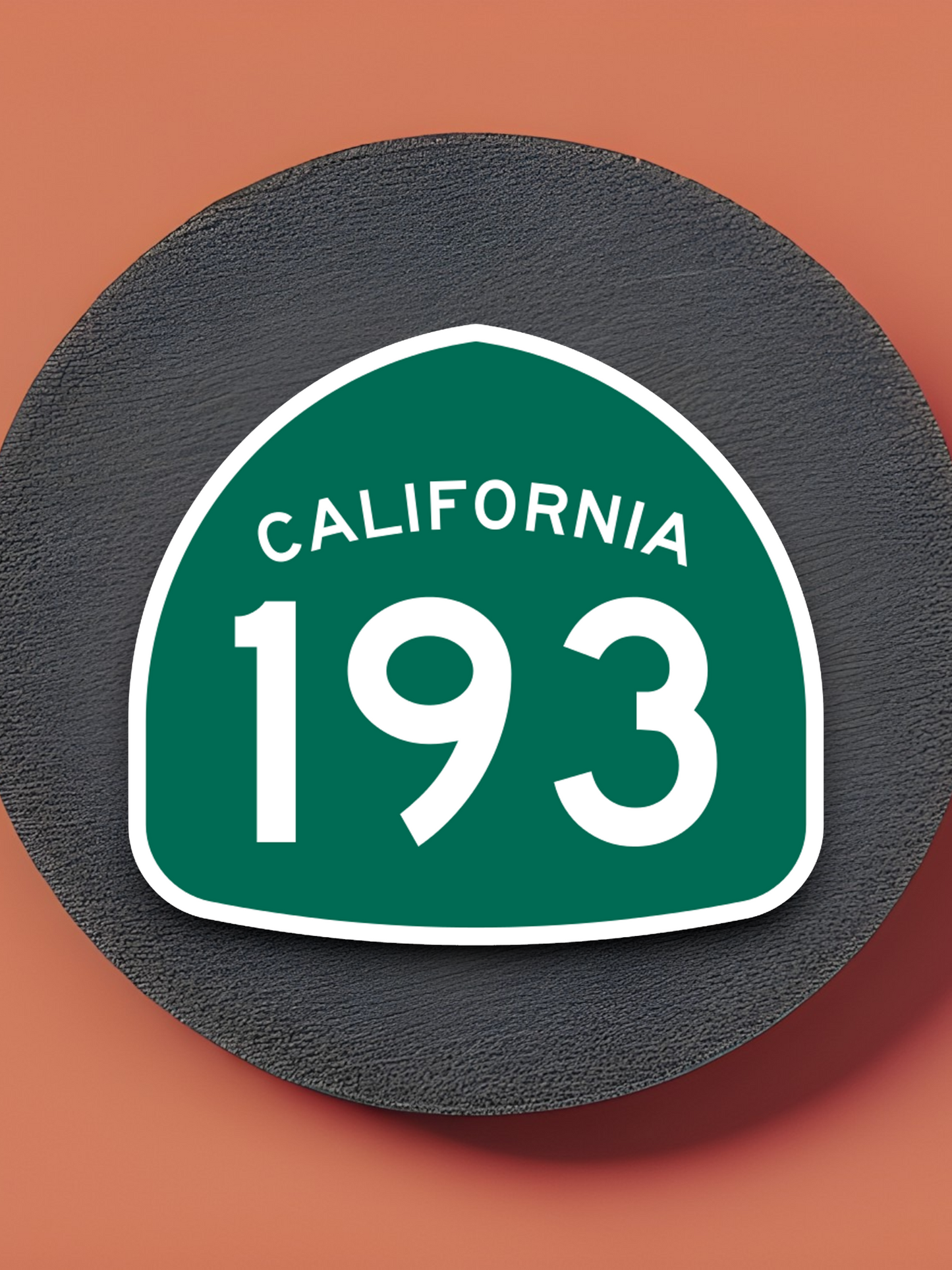 California State Route 193 Road Sign Sticker