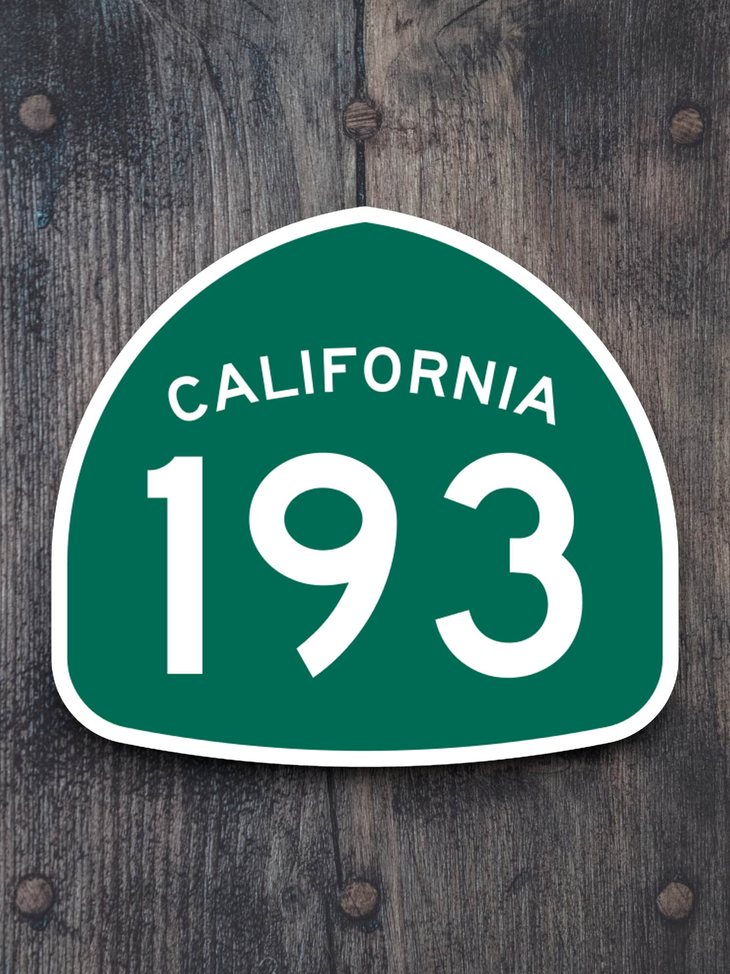 California State Route 193 Road Sign Sticker